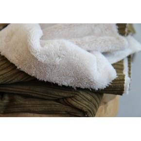 tissu velours côtelé - kaki