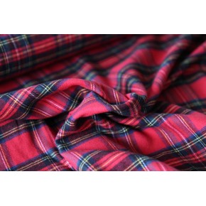 joli tissu tartan rouge pour pyjama chaud