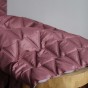 tissu matelassé vieux rose - un chat sur un fil