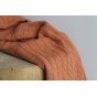 tissu en jersey coton matelassé curcuma - un chat sur un fil