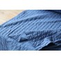 tissu en jersey coton matelassé bleu - un chat sur un fil