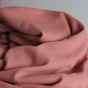 tissu jersey côtelé - rose pêche