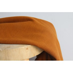 tissu jersey ottoman marron pain d'épice