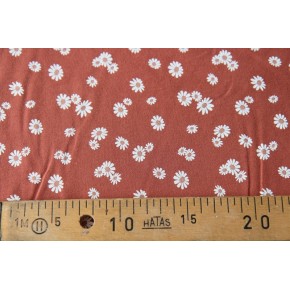 tissu imprimé fleurs - jersey coton