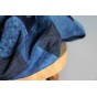 coton denim patchwork bleu brut