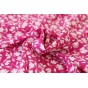 tissu viscose imprimée - rose et blanc