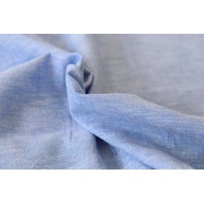 tissu chambray - bleu