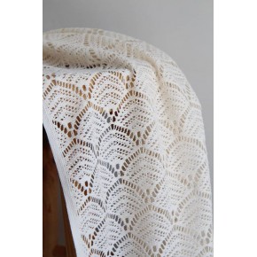 tissu en crochet coton - écru