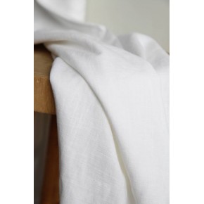 joli tissu en lin - blanc
