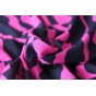 tissu crêpe totem - rose et marine