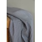 tissu coton rayures marine et blanc