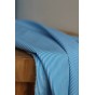 tissu coton rayures bleu et blanc