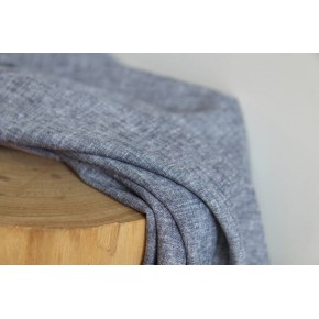 coton uni marine - tissu chambray