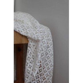 tissu Dentelle Tomine - un chat sur un fil