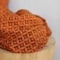 tissu Dentelle brique - Tomine