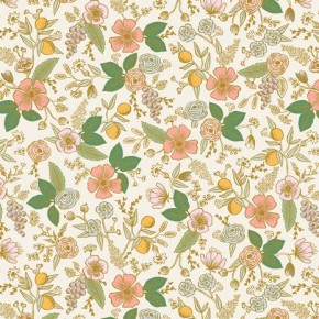 tissu en coton imprimé Colette - cream metallic