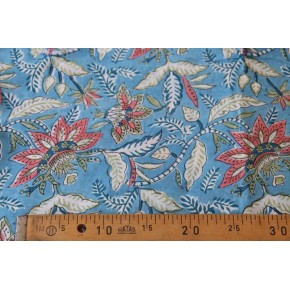 coton indien sylvine - bleu