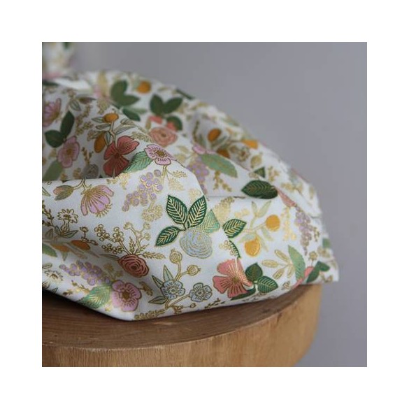 tissu en coton imprimé fleurs - rifle paper co