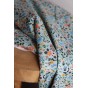 tissu fleurs - light blue