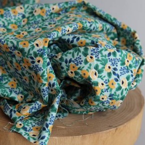 tissu rosa mint - un chat sur un fil