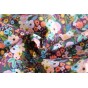coton fleurs - petite garden party burgundy