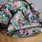 tissu coton petite garden party - un chat sur un fil