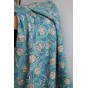 tissu indien block print - un chat sur un fil