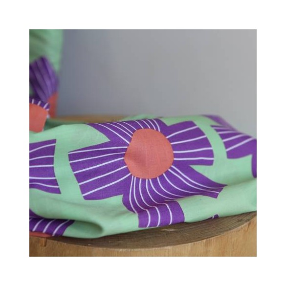 tissu sunny days vert - nerida hansen