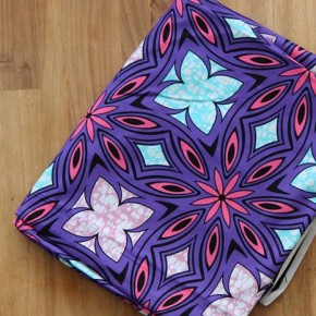 tissu wax - purple aquari