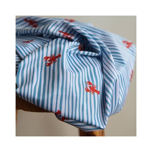 tissu maillot de bain - imprimé homard