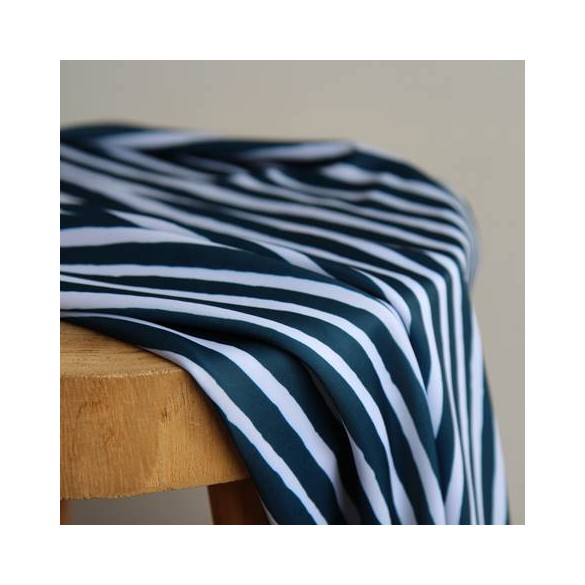 tissu maillot de bain - marinière