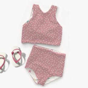 tissu maillot - un chat sur un fil