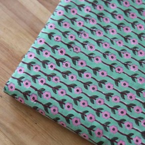 tissu indien Sixtine - un chat sur un fil