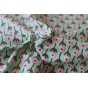 tissu coton indien - un chat sur un fil