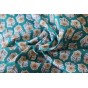 tissu coton indien - un chat sur un fil