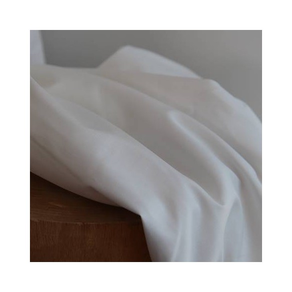 popeline coton blanc cassé