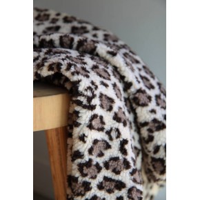 manteau en sherpa léopard - un chat sur un fil