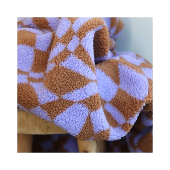 Faux Fourrure POLAIRE SHERPA Peau De Mouton Tissu Matière - CRÈME - Beige, 1Mtr - 150cmx100cm