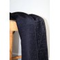 maille fine lurex marine et argent