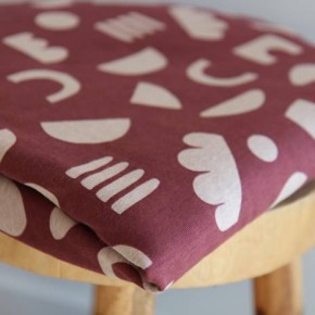 tissu sweat imprimé abstrait - un chat sur un fil