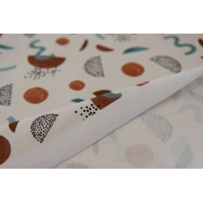 tissu sweat imprimé - un chat sur un fil