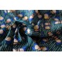 tissu fleuri pour robe fluide - un chat sur un fil