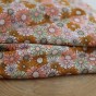 satin de coton imprimé fleurs - un chat sur un fil