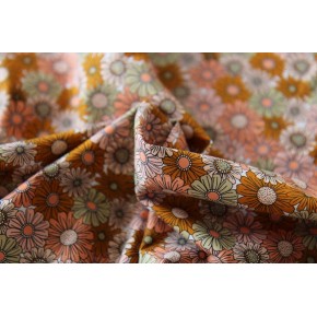 tissu coton imprimé fleurs - spring