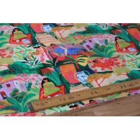 tissu coton oekotex - la sieste verte