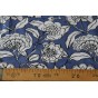 tissu coton canvas - un chat sur un fil