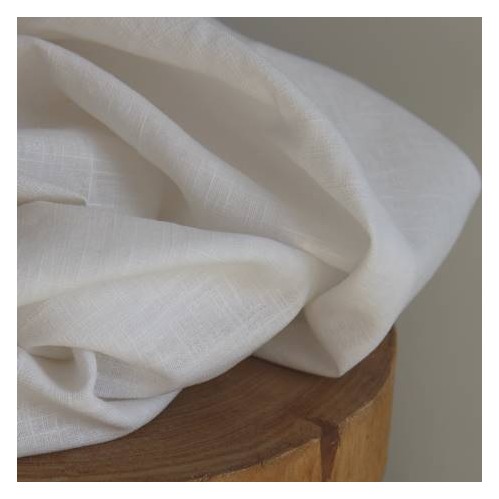 joli tissu en lin - blanc joli tissu en lin - blanc