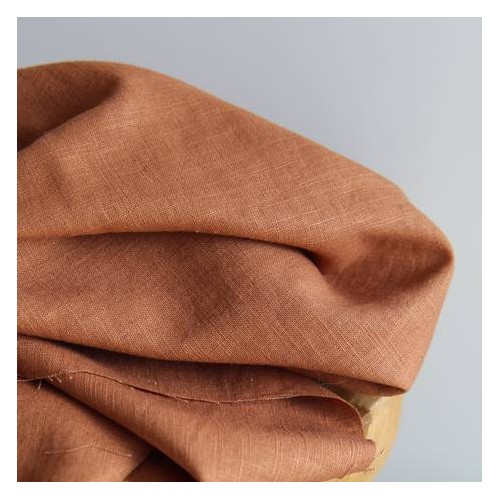 joli tissu en lin - cannelle