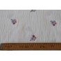 tissu petites fleurs brodées - un chat sur un fil