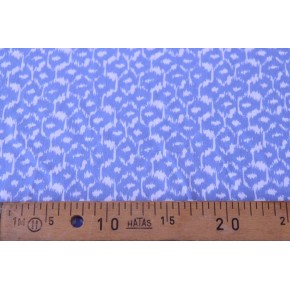 tissu viscose fine et fluide - bleu et blanc